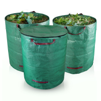 3er Kombiset 272 L Gartensack 2x ohne & 1x mit Deckel...