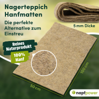 napfpower Hanfmatten für Nager (5 Stk.)