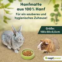 napfpower Hanfmatten für Nager (5 Stk.)