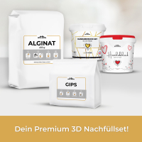 Handabdruck Nachfüllset mit Alginat & Modellgips