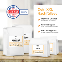 XXL Handabdruck Nachfüllset mit Alginat & Modellgips